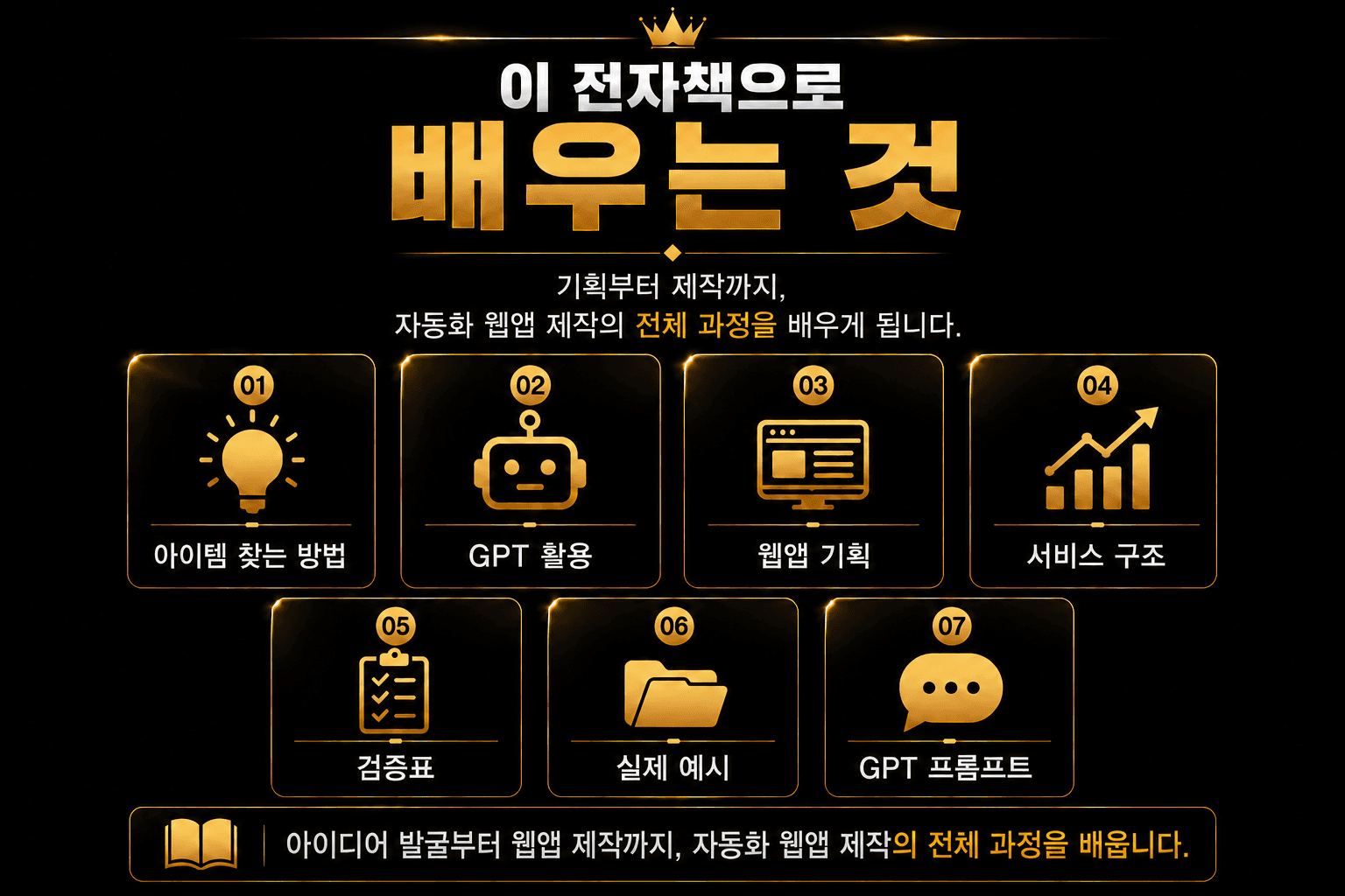 자동화 웹앱 전자책으로 배우는 것