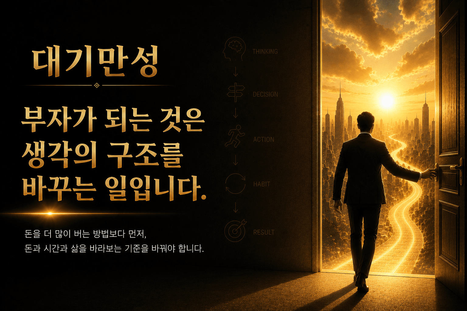 부자가 되는 것은 생각의 구조를 바꾸는 일이라는 대기만성 전자책 이미지