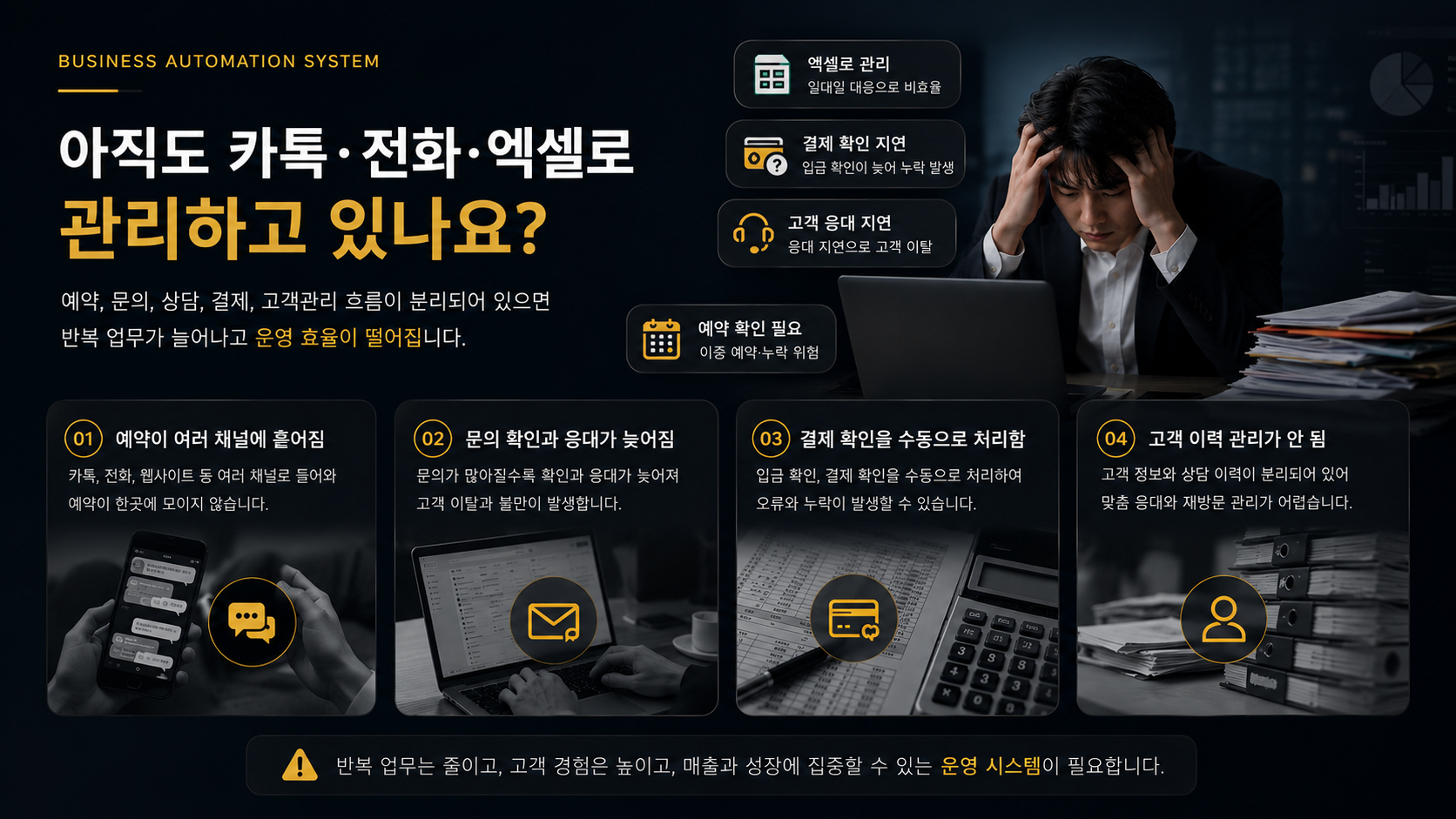 사업 운영 문제