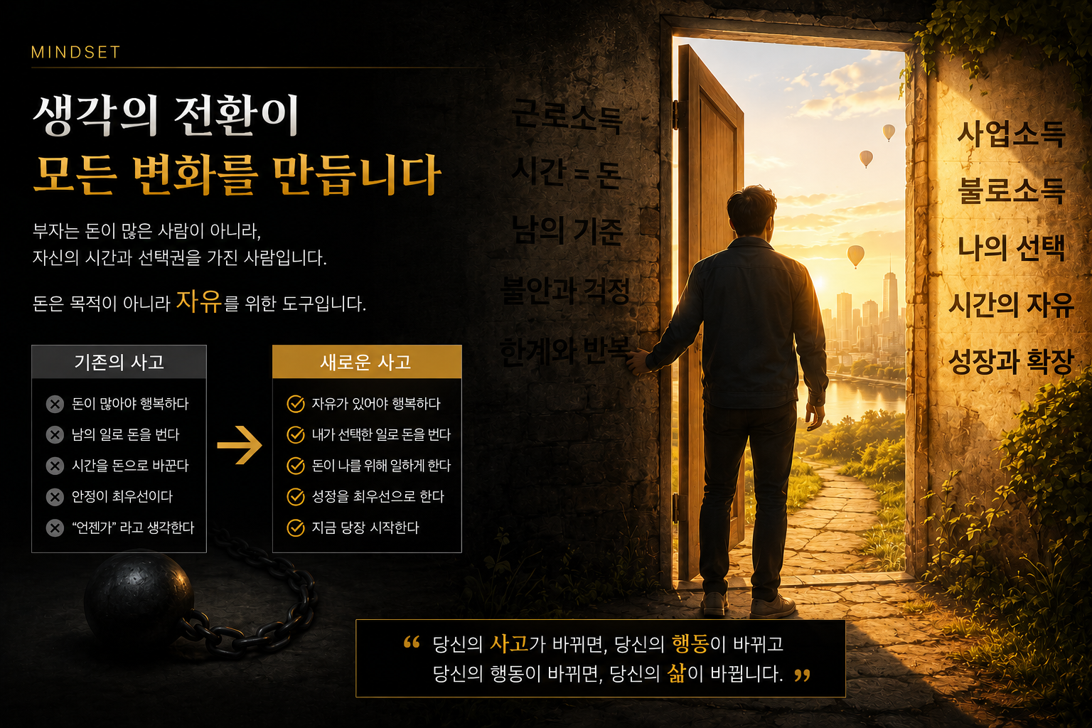 대기만성 마인드셋 이미지