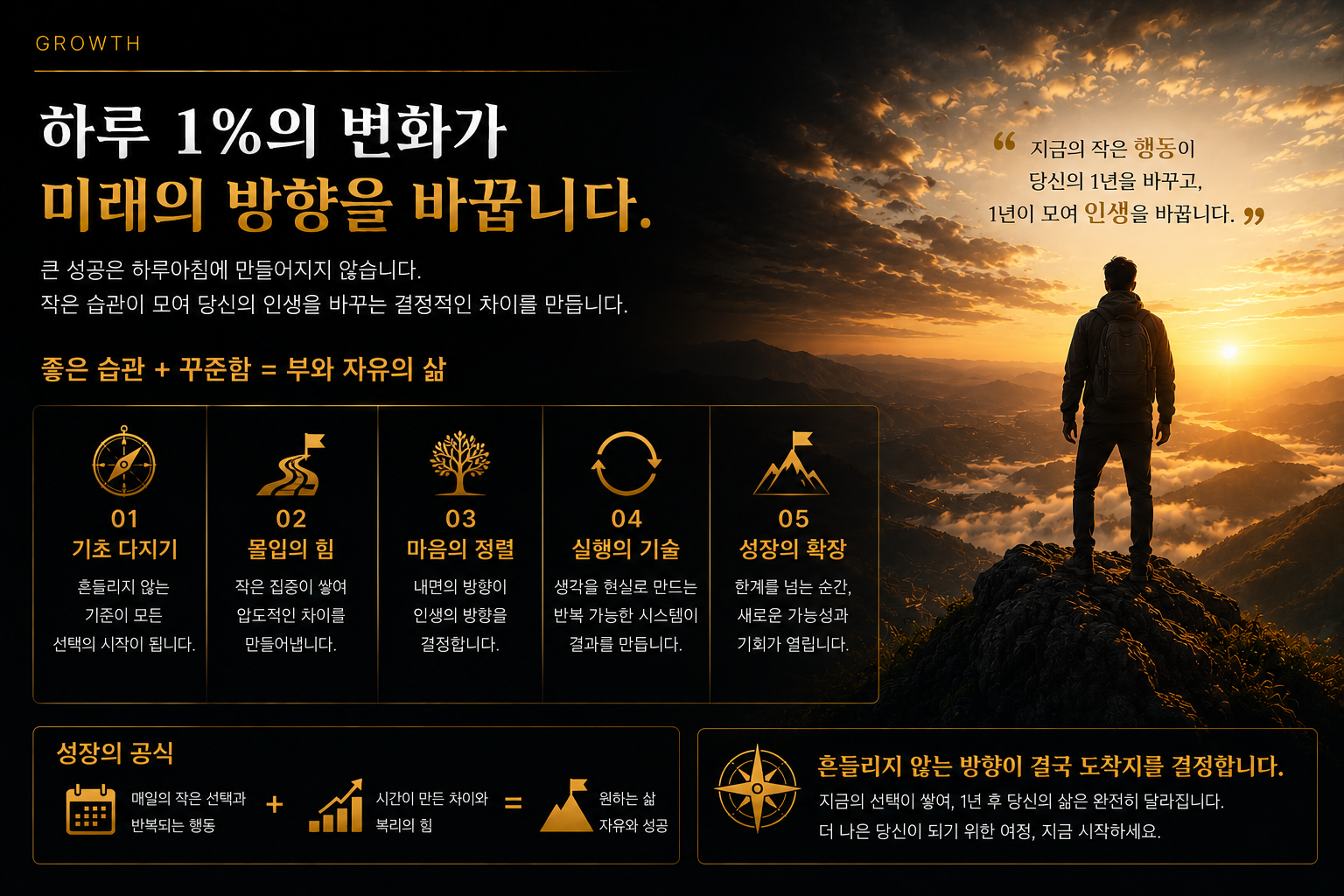 대기만성 성장 이미지