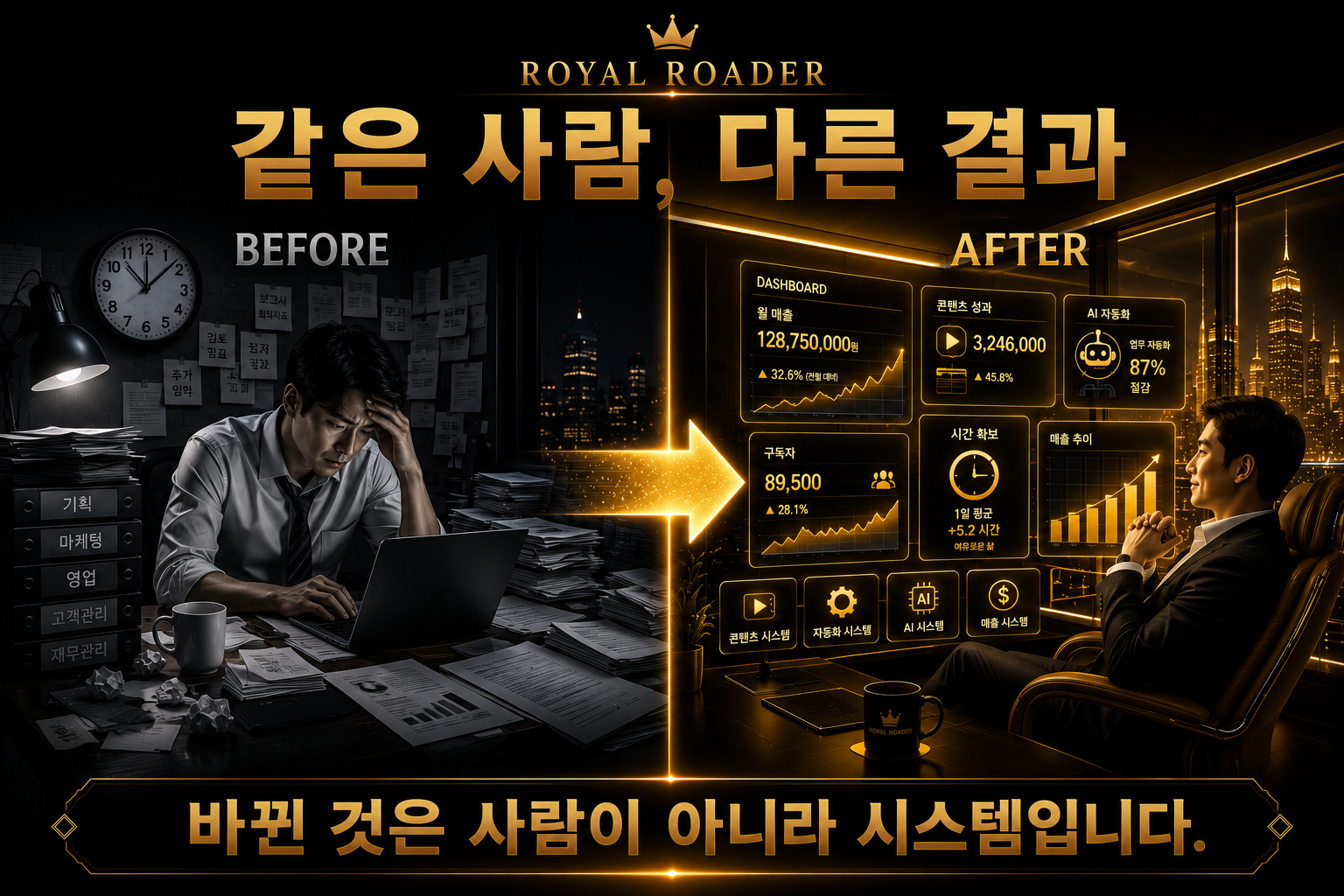 시스템 적용 전후
